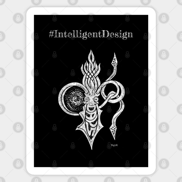 Intelligent Design Squid Sticker by The Witness